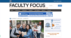 Desktop Screenshot of facultyfocus.com